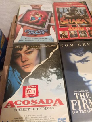 Lote películas vhs videoclub