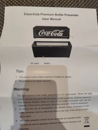 Espositore Luminoso Coca-Cola