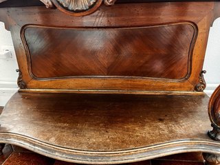 Consola antigua Isabelino mármol y madera