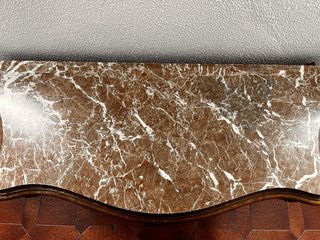 Consola antigua Isabelino mármol y madera