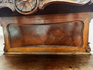 Consola antigua Isabelino mármol y madera