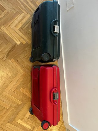 2 Maletas Cabina Samsonite (Verde y Roja)