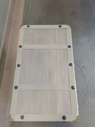 Baule Rustico Vintage in Legno e Metallo