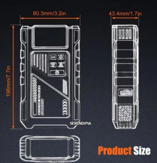 ARRANCADOR COMPRESOR PARA COCHE 12000 MAH