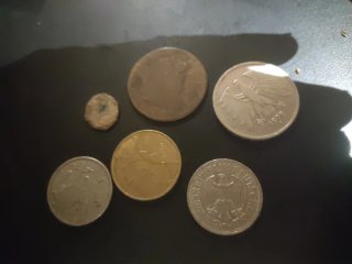 Lote de 6 monedas antiguas y modernas