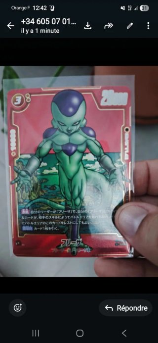 Carta Dragon Ball Frieza Sb02-054