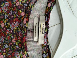 Vestido floral Pull&Bear XS