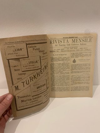 Antica rivista Touring C.C.I. anno 1899