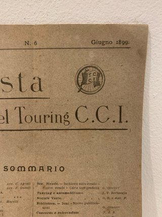 Antica rivista Touring C.C.I. anno 1899