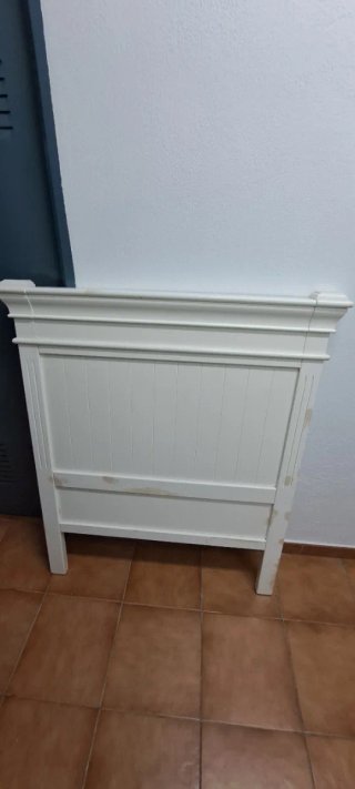 Cabecero de cama de 90 cm madera blanco