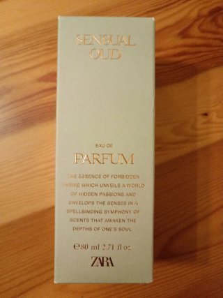 Perfume " SENSUAL OUD " ZARA 80 ML.