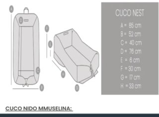 Nido reductor 5 en 1 mapamundi mi muselina