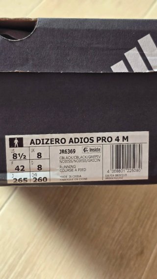 Adidas Adios Pro 4 Negro/Blanco