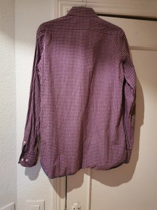 Camisa Massimo Dutti Cuadros azul Rosa