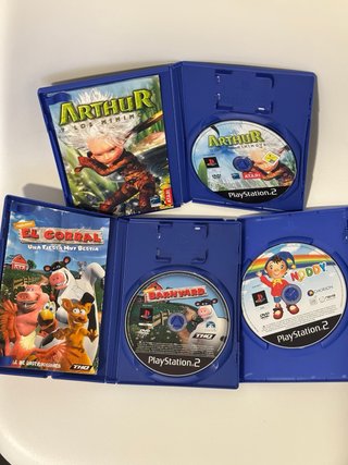 Lote 3 Juegos PS2 Infantiles: Arthur, Noddy