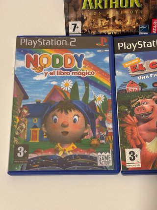 Lote 3 Juegos PS2 Infantiles: Arthur, Noddy