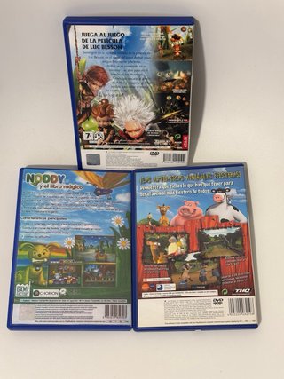 Lote 3 Juegos PS2 Infantiles: Arthur, Noddy