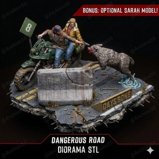 Diorama Days Gone para pintar