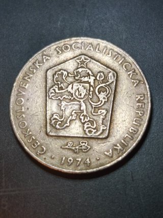 2 Monedas Checoslovaquia 1 Koruna y 2 Kcs