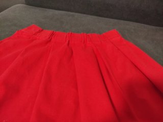 Falda Regional Artesana Roja