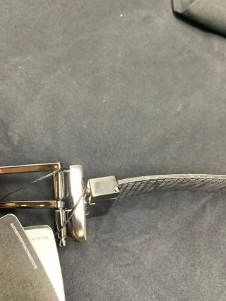 Cintura Armani Exchange bianca reversibile