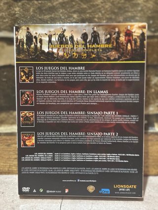 Los Juegos del Hambre Saga Completa DVD