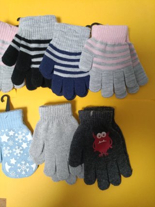 Lote Guantes Lana Infantiles