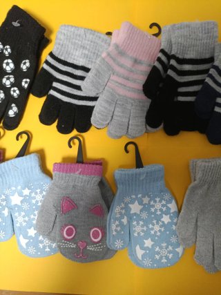 Lote Guantes Lana Infantiles