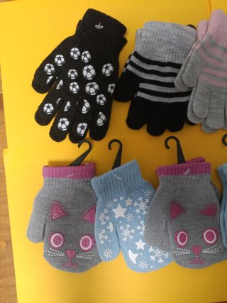 Lote Guantes Lana Infantiles