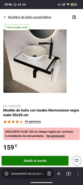 Lavabo baño pequeño