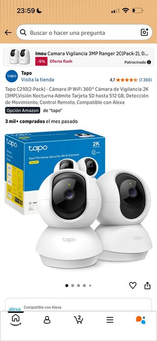 2 Cámaras Tapo