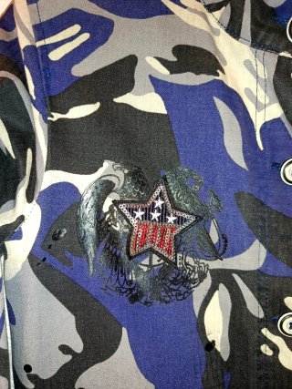 Chaqueta militar SHOP*ART, estampado camuflaje