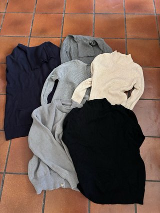 Set maglioni grigio e verde oliva
