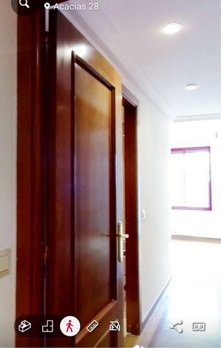 Puerta interior madera color cerezo