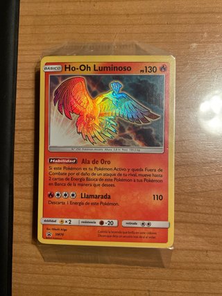 Ho-Oh Luminoso PS 130 Pokémon Carta