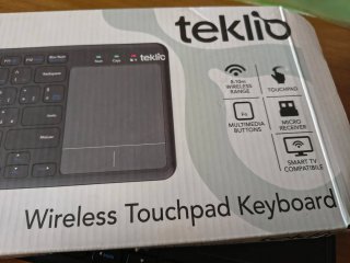 Tastiera wireless Teklio con touchpad