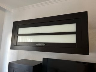 Conjunto Muebles Salón Negro y Blanco