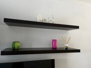 Conjunto Muebles Salón Negro y Blanco