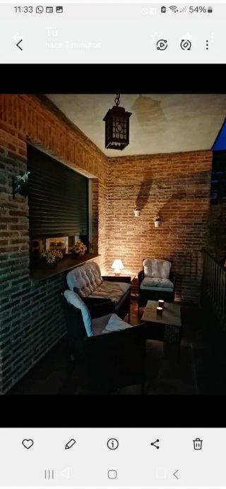 Conjunto Muebles Jardín Ratán Marrón