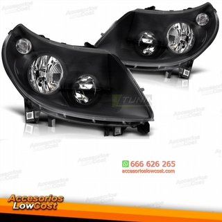 Faros delanteros negros compatibles con Ducato /