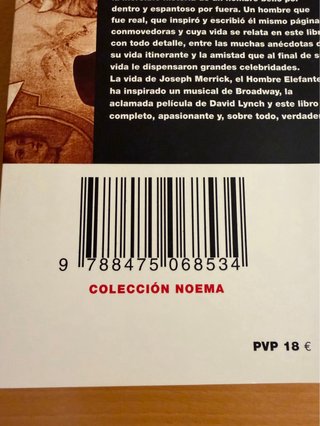 Libro “La verdadera historia del Hombre Elefante”