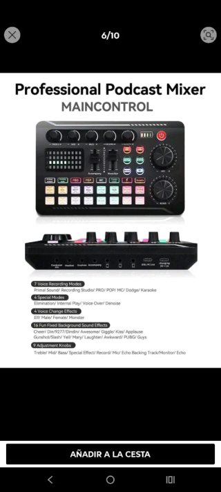 Carta Audio Professionale per Podcast Mixer
