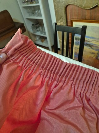 Cortinas de seda cruda alta calidad salmon