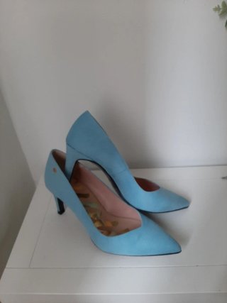 Zapatos de tacón azul Cuplé