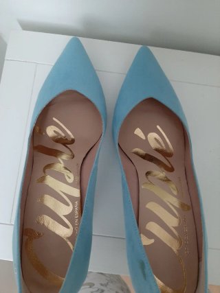Zapatos de tacón azul Cuplé