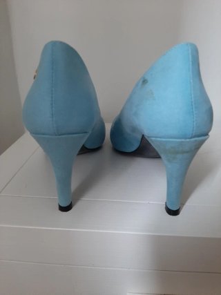 Zapatos de tacón azul Cuplé