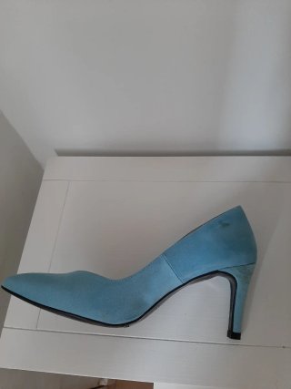 Zapatos de tacón azul Cuplé