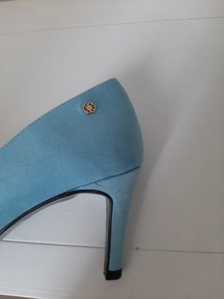 Zapatos de tacón azul Cuplé