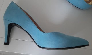 Zapatos de tacón azul Cuplé