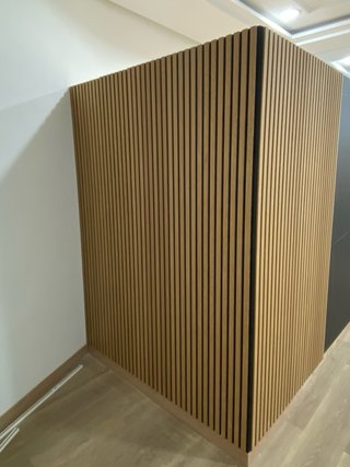 Tabique Pladur, con acabado en lámina, Wall panel